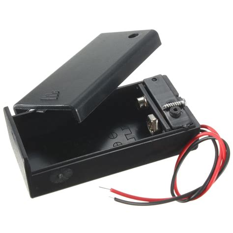 electric 9v battery box|9v battery connector with switch.